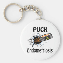 Puck The Causes Endometriosis Keychain