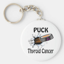 Puck The Causes Thyroid Cancer Keychain