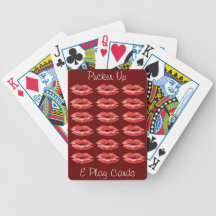 Pucker up and play cards bicycle poker deck