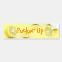 Pucker Up bumper sticker