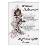 Puck's Soliloquy Midsummer Night's Shakespeare cards