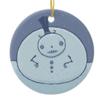 Pudgy Snowman Ornament