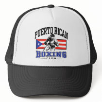 Puerto Rican Boxing Trucker Hats