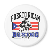 Puerto Rican Boxing Refrigerator Magnets