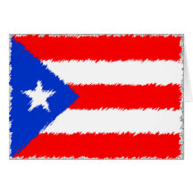 Puerto Rican Flag Card