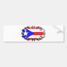 Puerto Rican Flag - Tribal Bumper Stickers