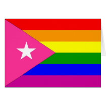 Puerto Rican Gay Pride Flag Cards