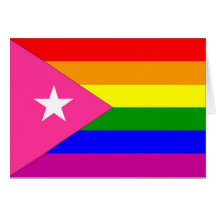 Puerto Rican Gay Pride Flag Cards