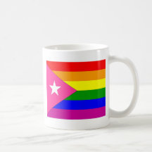 Puerto Rican Gay Pride Flag Coffee Mugs