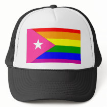 Puerto Rican Gay Pride Flag Trucker Hat