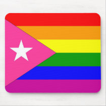 Puerto Rican Gay Pride Flag Mouse Mats