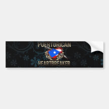Puerto Rican Heartbreaker Bumper Stickers