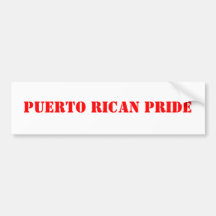 puerto rican pride bumper sticker