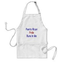 Puerto Rican Pride Runs In Me Aprons