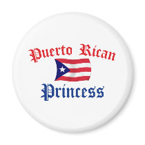Puerto Rican Princess Refrigerator Magnets