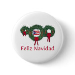Puerto Rico Christmas 2 Pinback Button