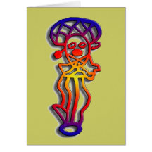Puerto Rico - dancer - Customized Greeting Cards
