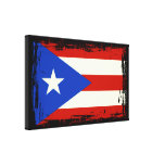 Puerto Rico Flag Gallery Wrapped Canvas