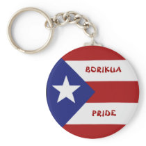 Puerto Rico Flag Keychain