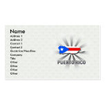 Puerto Rico Flag Map 2.0 Business Card Template