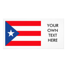 Puerto Rico Flag Personalized Photo Card