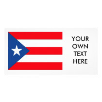 Puerto Rico Flag Personalized Photo Card