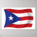 Puerto Rico Flag Poster Print
