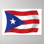 Puerto Rico Flag Poster Print