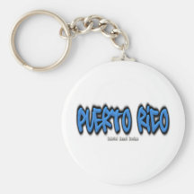 Puerto Rico Graffiti Keychain