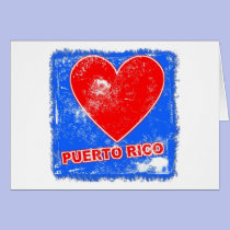 Puerto Rico Love Heart Products cards