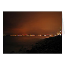 Puerto Vallarta Skyline at Night; No Greeting Greeting Card