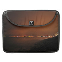 Puerto Vallarta Skyline at Night; No Greeting MacBook Pro Sleeve