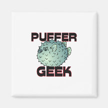 Puffer Geek Fridge Magnet