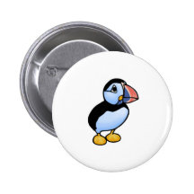 Puffin Pinback Button