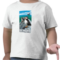 Puffins & Cruise Ship - Seward, Alaska Shirt