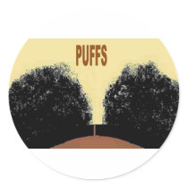 PUFFS ROUND STICKER