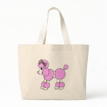 Puffy Poodle Tote bags