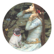 Pug 14 (fawn pup) - Ophelia Stickers