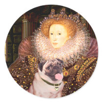 Pug 2 (fawn) - Queen Sticker
