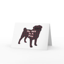 Pug BFF Greeting Card