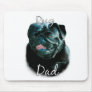 Pug (blk) Dad 2 Mouse Pads