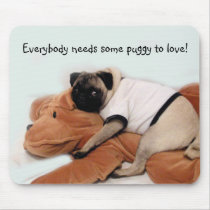 Pug Blues Mouse Mats