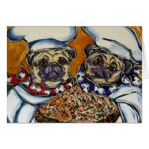 Pug Chef Card