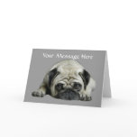 Pug Clown At Heart Greeting Card