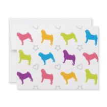 Pug Colours Hearts and Stars!