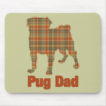 Pug Dad Earth Tones Plaid