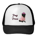 Pug Diva Trucker Hats
