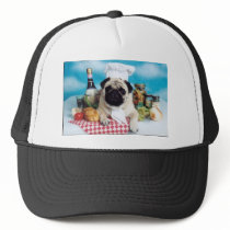 Pug Dog Chef Hats