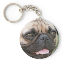Pug Dog Keychain