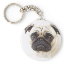 Pug Dog Keychain